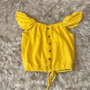 Madewell cropped blouse size xs